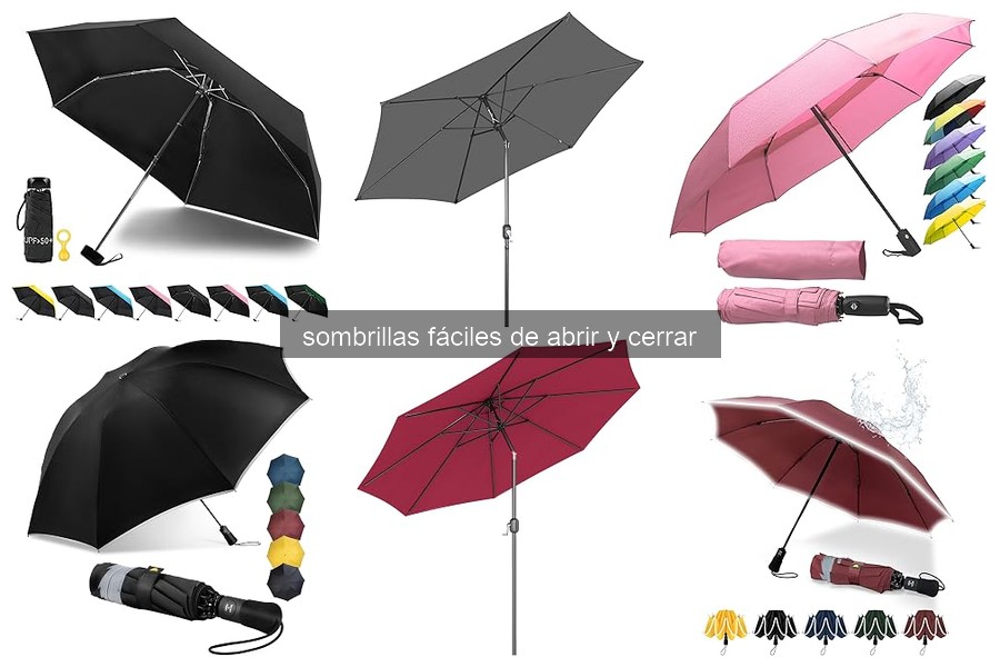 Sombrillas fáciles de abrir y cerrar: características y beneficios