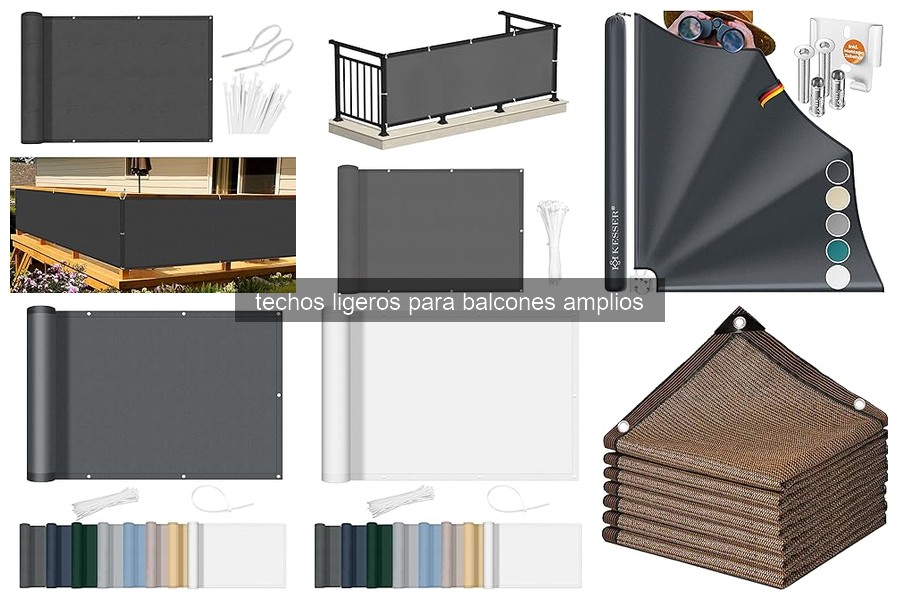 Techos Ligeros para Balcones Amplios: Características y Usos