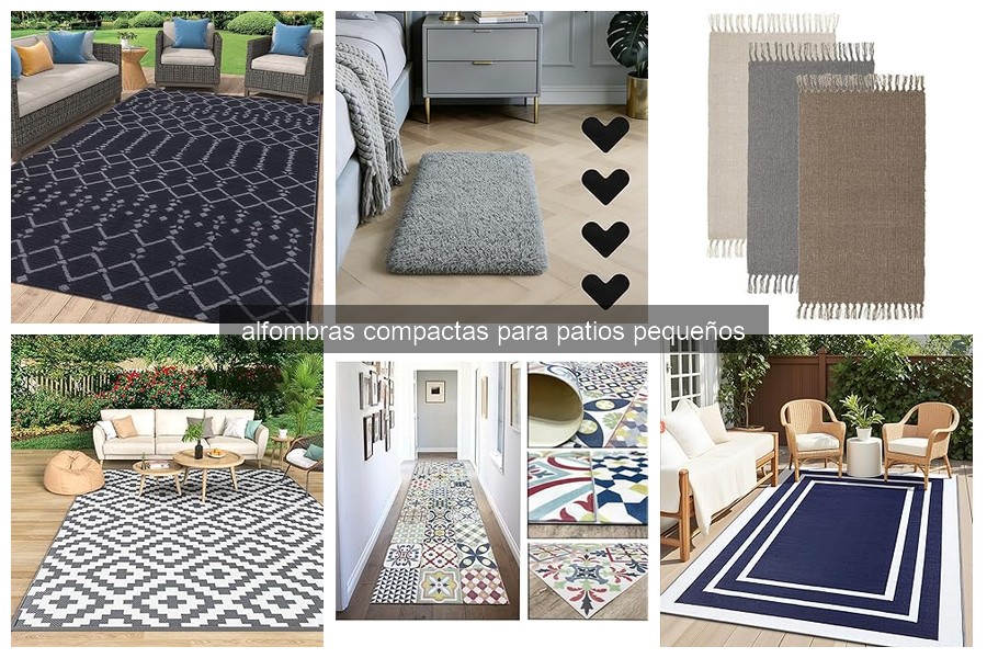 Tipos de alfombras compactas para patios pequeños en 2026