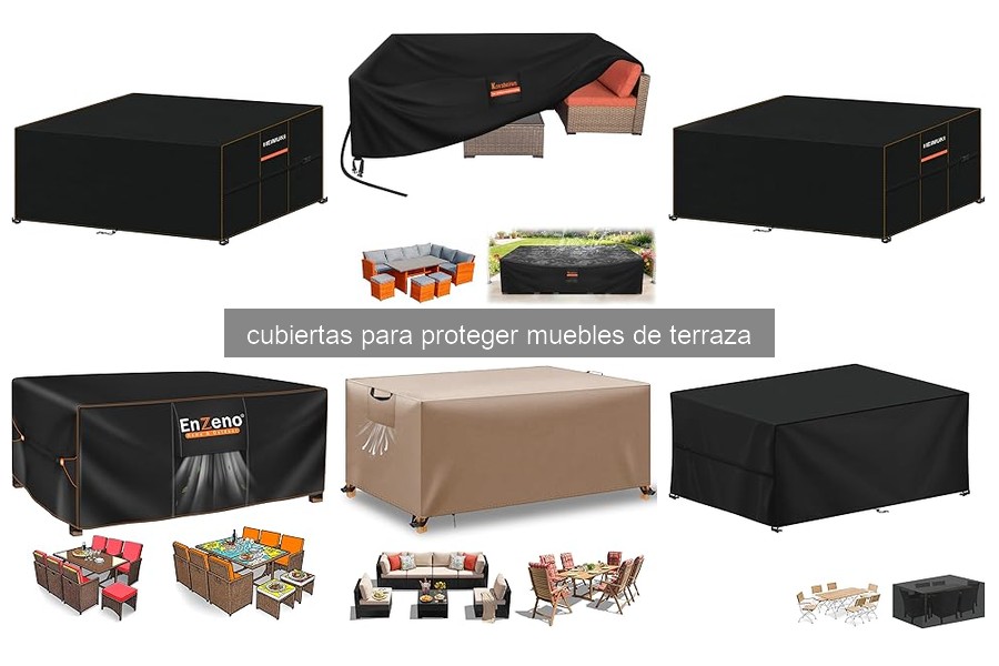 Tipos de cubiertas para proteger muebles de terraza