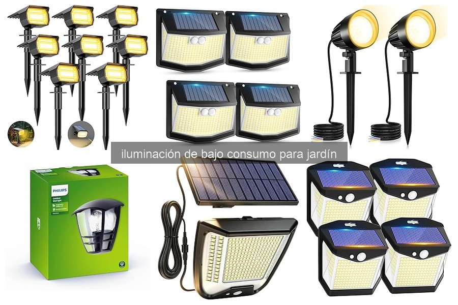 Tipos de iluminación de bajo consumo para jardín