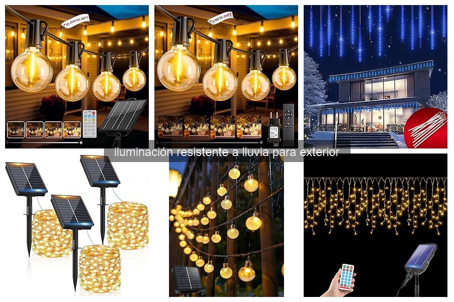 Tipos de Iluminación Resistente a la Lluvia para Exterior