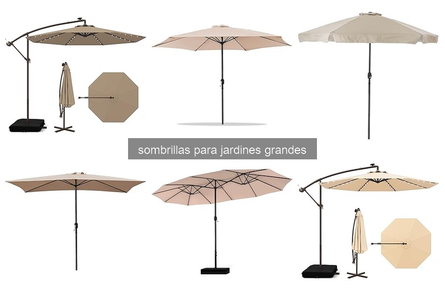 Tipos de Sombrillas para Jardines Grandes: Guía 2026