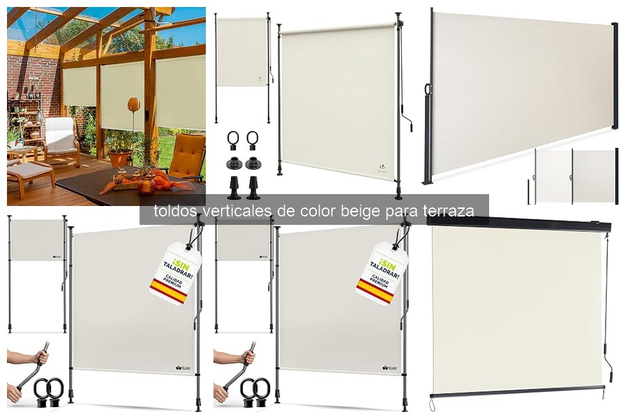 Ventajas de los toldos verticales beige para tu terraza