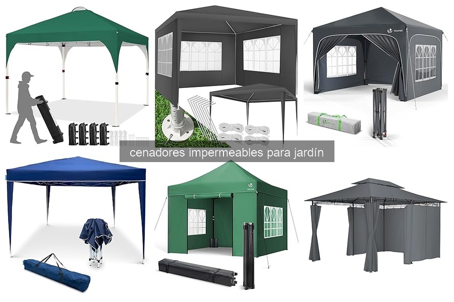 Ventajas y desventajas de cenadores impermeables para jardín