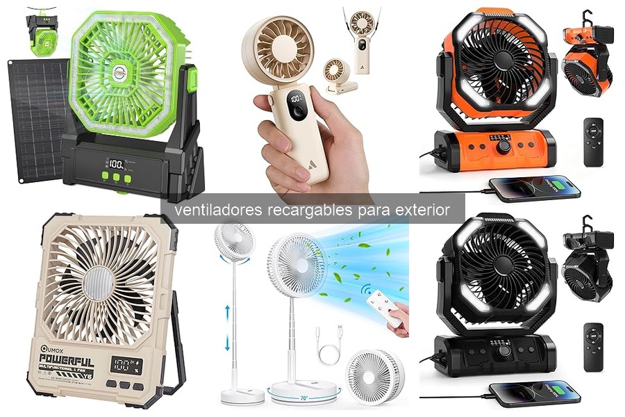 Ventiladores recargables para exterior: ventajas y desventajas